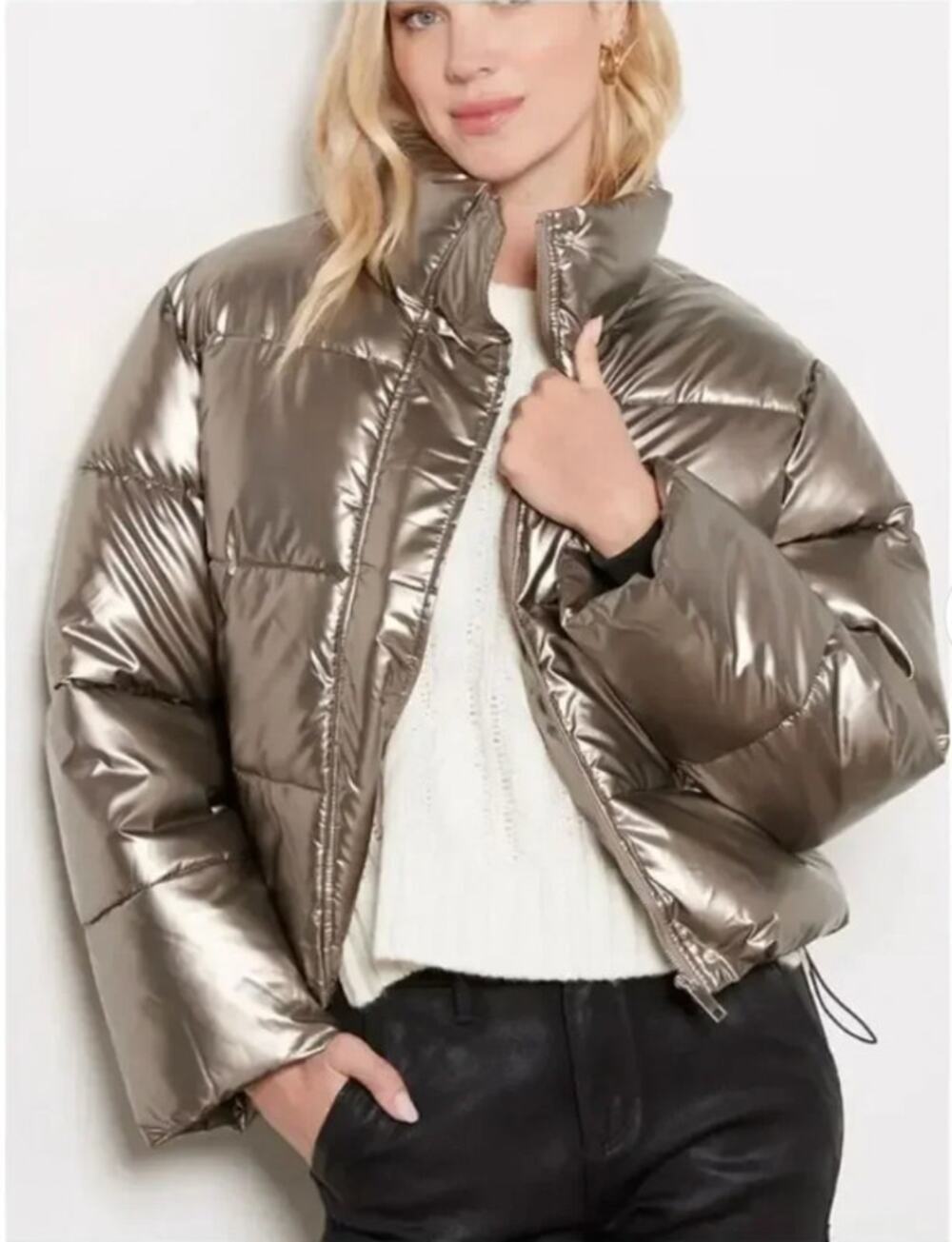 Apparis Metallic Kat Puffer Jacket